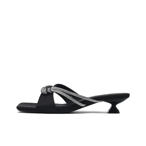 CAMEIDO Slip Resistant Slide Slippers Women's Black