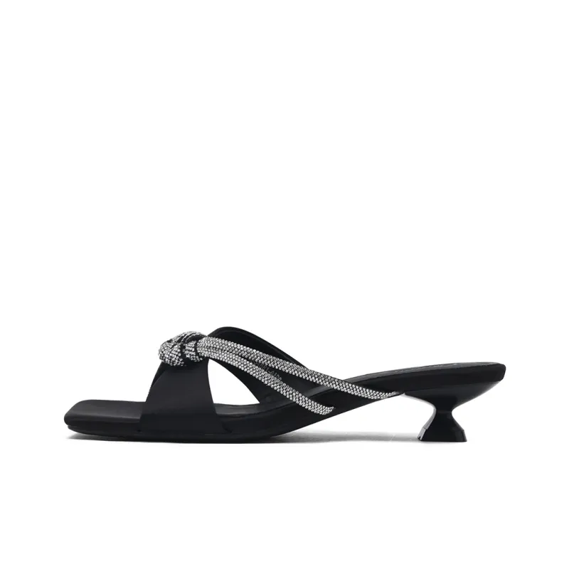 CAMEIDO Slip Resistant Slide Slippers Women's Black-0