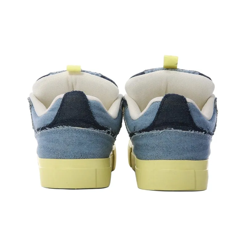 The New Age Family Low Top Skateboard Shoes Women's Denim Blue-3