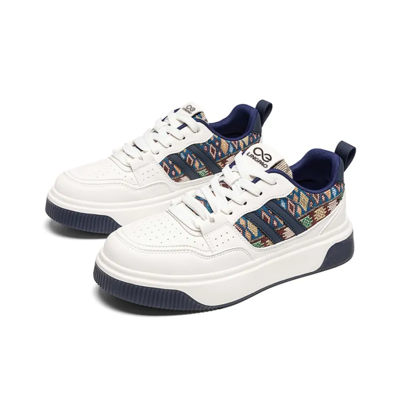 LINGPAO Breathable And Slip Resistant Low Top Skateboard Shoes Men's-2