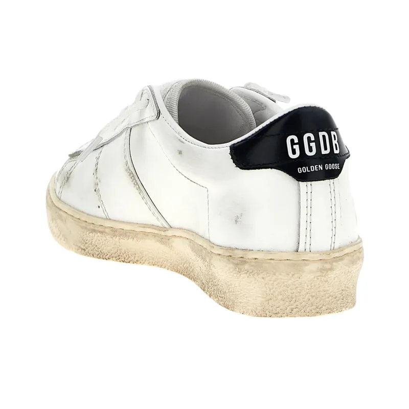 Golden Goose Match Star Low Top Skateboard Shoes Women's White-3