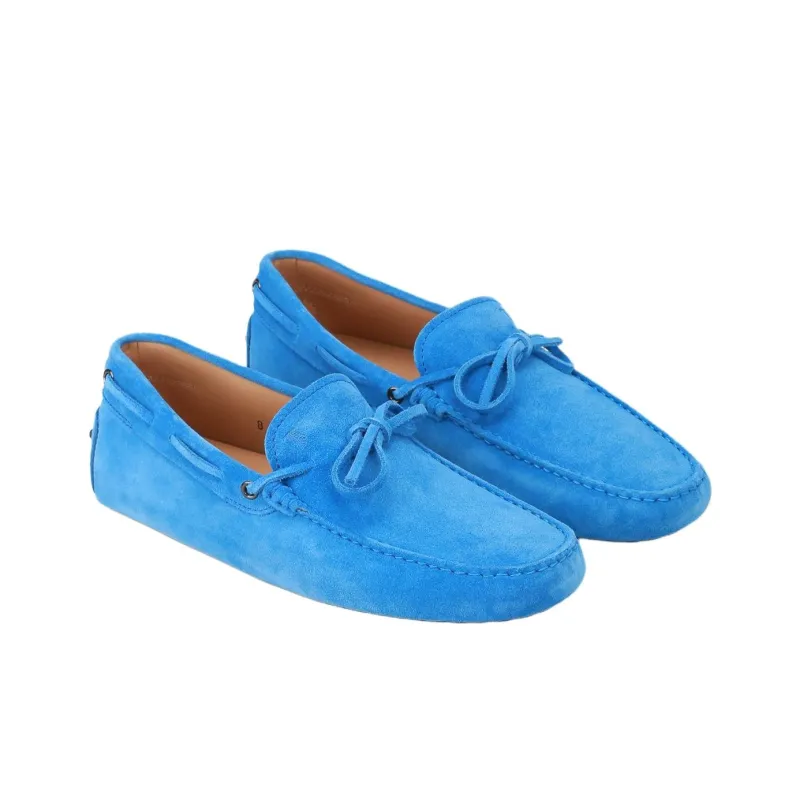 TOD'S Laccetto Gommino Loafers Men's Blue-2