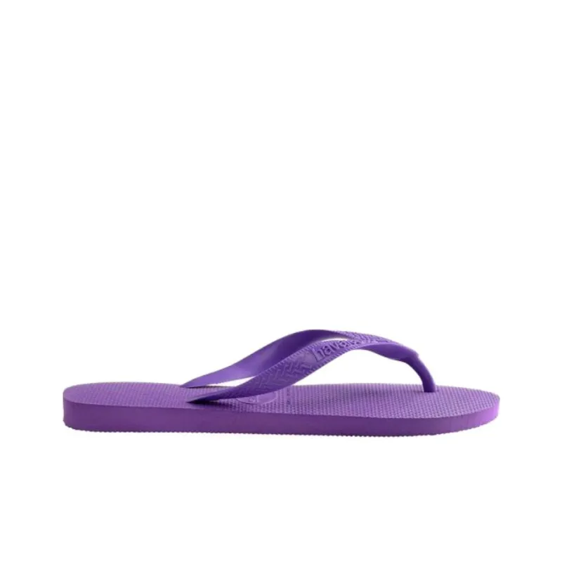 Havaianas Rubber Sole Abrasion Resistant Flip Flops Unisex Purple-1