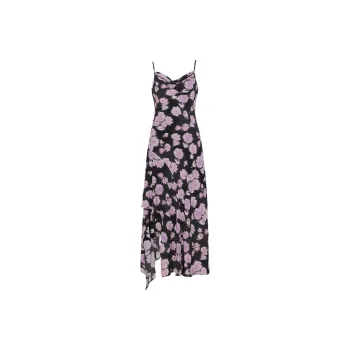 DPLAY Slip Dresses Women's Night Purple Rose
