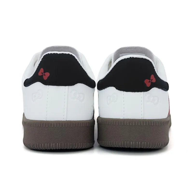 ALI THE FOX Skateboard Shoes Women's Low Top White Red-5