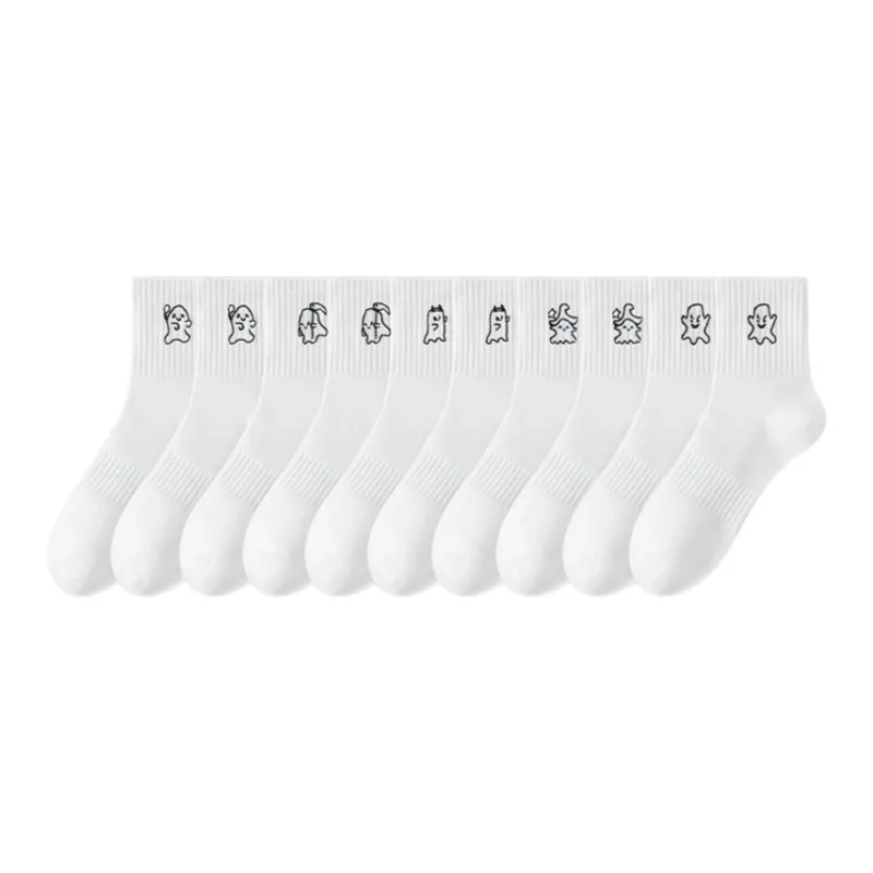 7 SEVFUN Mid Calf Socks Women's Combo Set-34