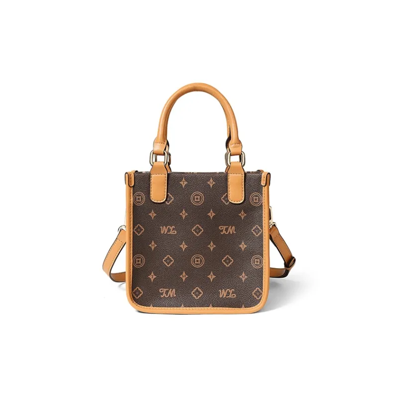 Teenmix PVC Crossbody Bag Small Square Bag Shoulder Bag Handbag Regular Women's Coffee/Ecru/Sky Blue-1