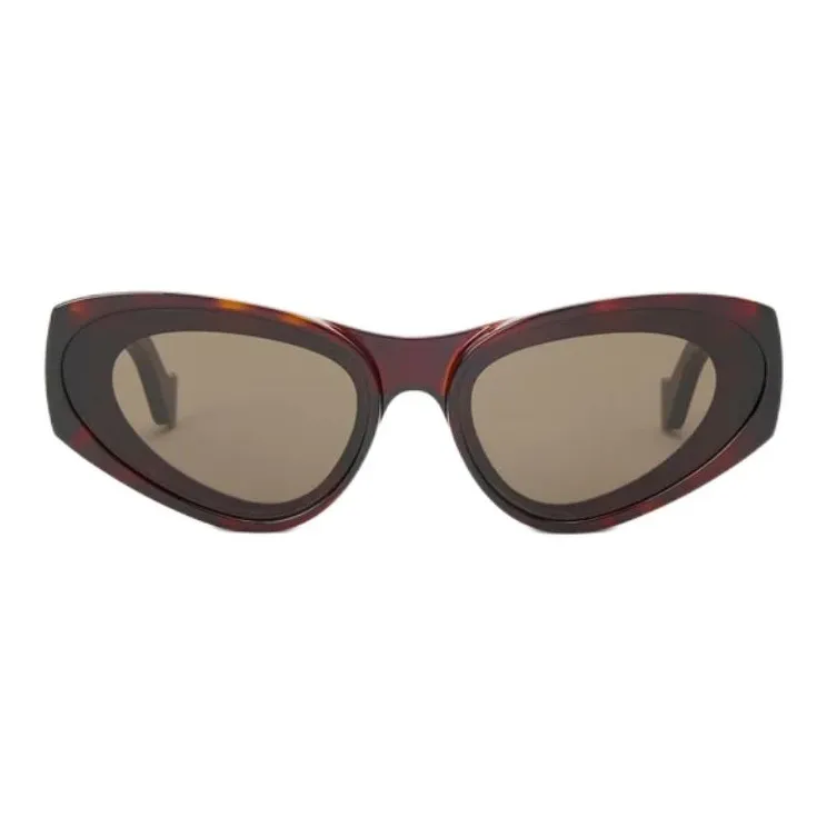 LOEWE Injection Molded Nylon+Metal Cat Eye Sunglasses Women's Red Brown-1