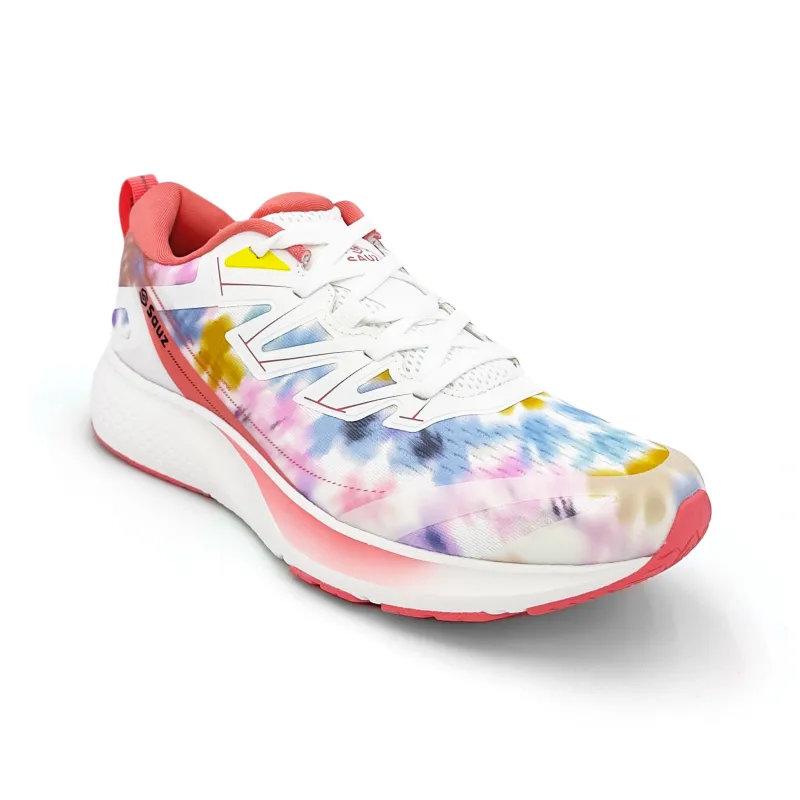 Sauz Running Shoes Unisex Low Top Blossom Pink Green/Seven Color Auspicious Clouds/Blossom Pink Blue-8