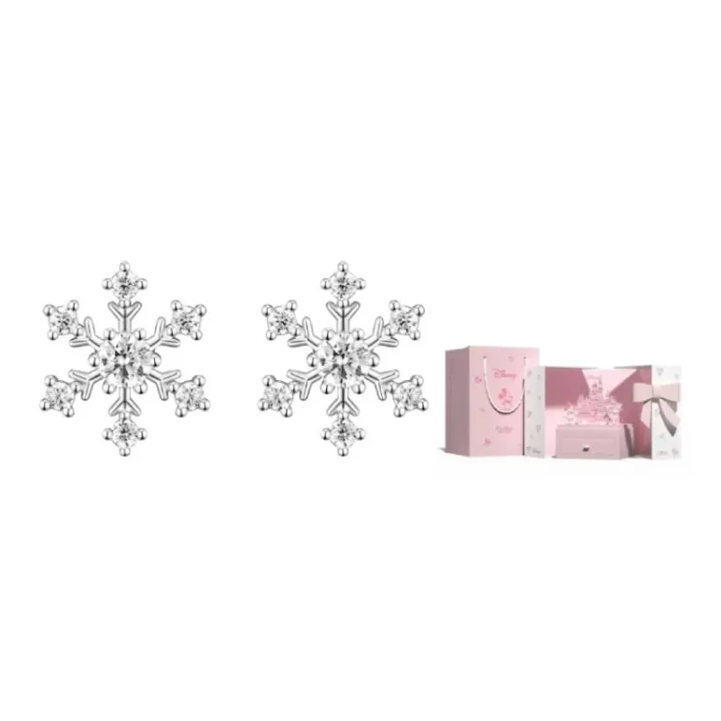 Disney Frozen Series S925 Silver Stud Earrings Women's-6