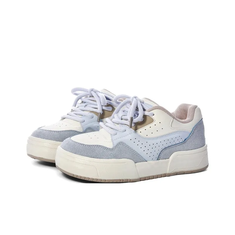 The New Age Family Low Top Skateboard Shoes Women's Light Blue-1