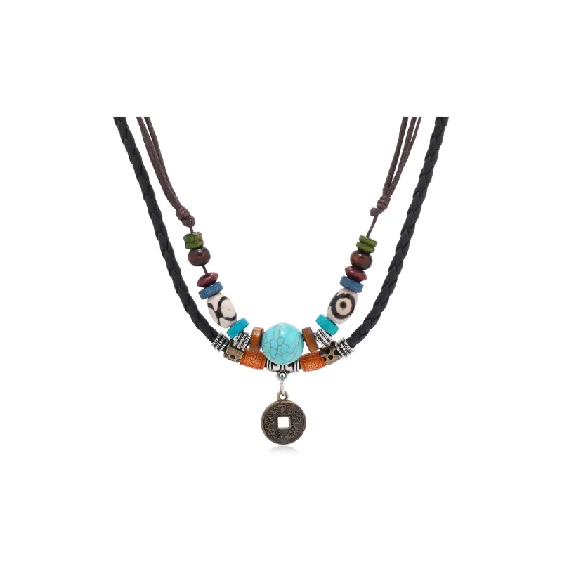 CHRROTA Leather Necklaces Unisex-0