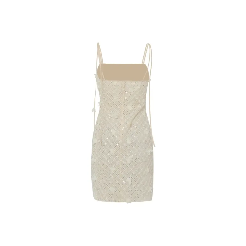 MIMI PLANGE Slip Dresses Women's Cream Apricot-1