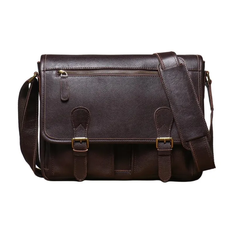 LARTIGENT Top Grain Cow Leather Shoulder Bag Men's Multicolor-5