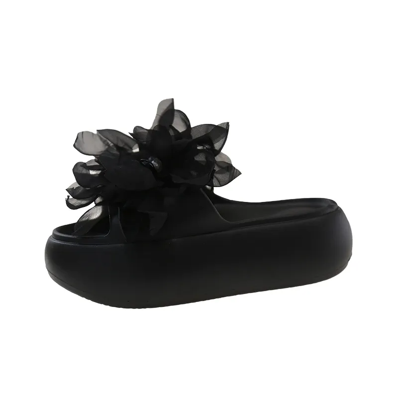 WUJI Rubber Sole Abrasion Resistant Slip Resistant Slide Slippers Women's-4