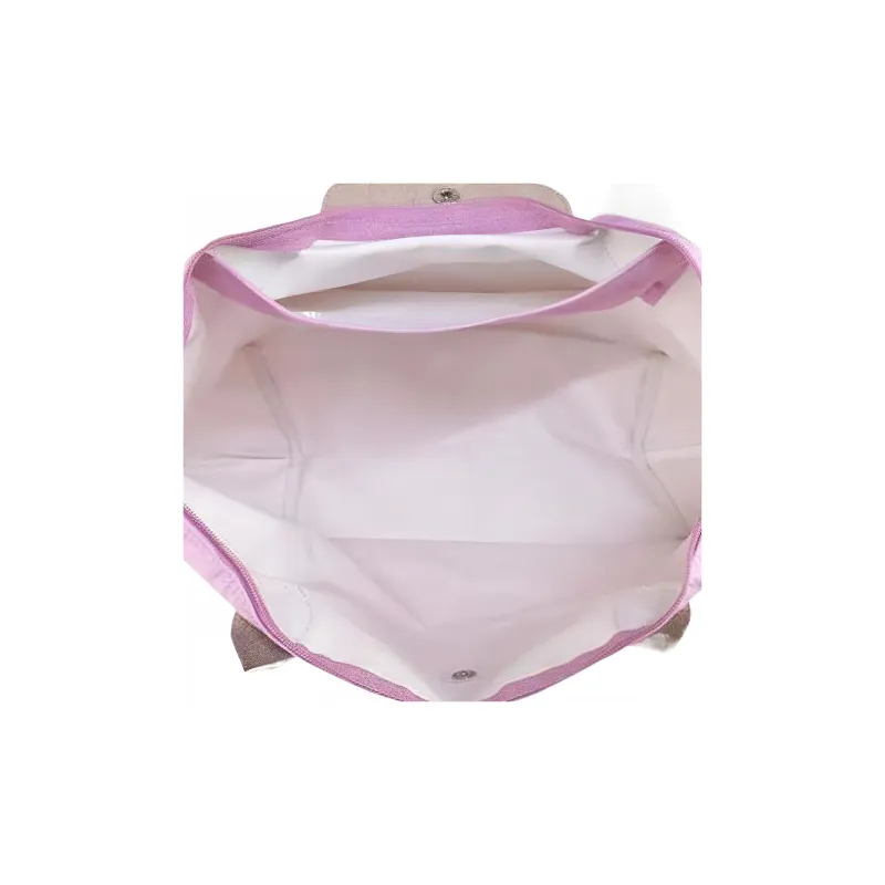 LONGCHAMP Le Pliage Polyamide Canvas Fabric Canvas Bag Dumpling Bag One Shoulder Handbag Medium Size Women's Pink-4