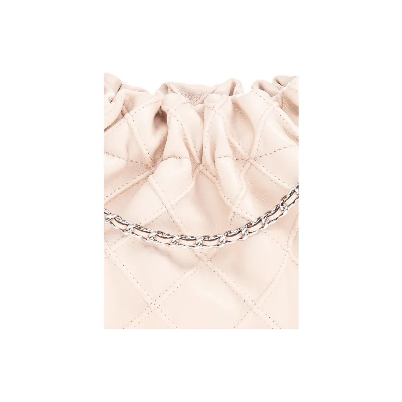 TORY BURCH Fleming Nappa Leather Crescent Bag, Shoulder Bag, Crossbody Bag, Handbag Mini Women's Pink-3