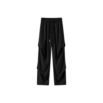 SOIE Cargo Pants Unisex Pink [Summer Cool Ice Silk Material]