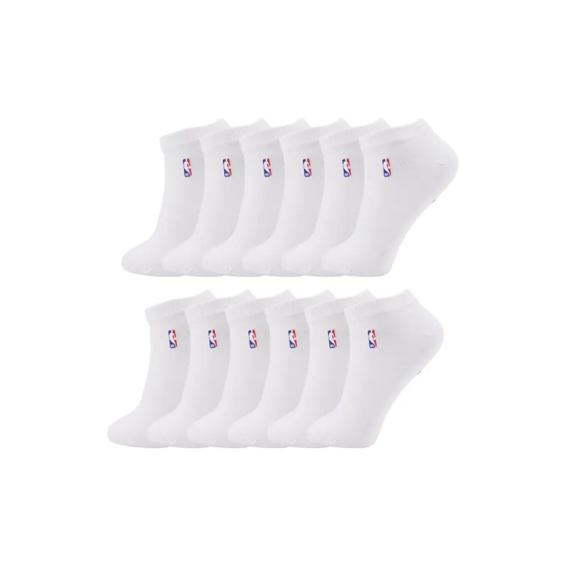 NBA Ankle Socks Unisex 12 Pack White-0