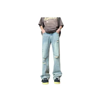 HKRXEC Jeans Men Blue