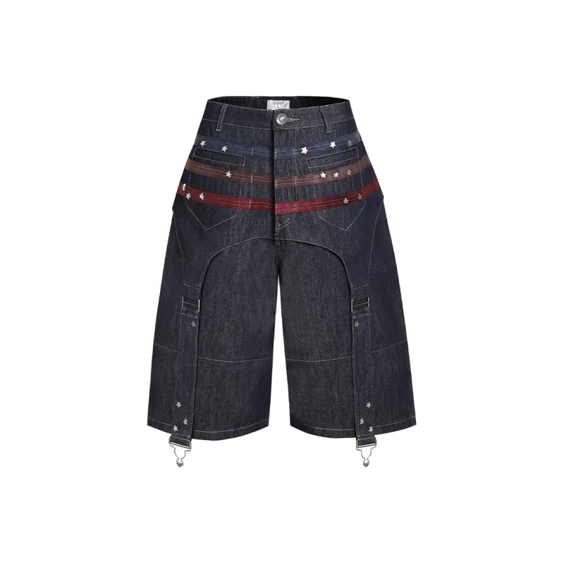 DND4DES Denim Shorts Unisex Original Denim-0