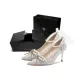 Rhinestone Bowknot Silver-[7.5cm Starry Sky Box]Y729