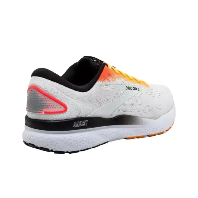 Brooks Ghost 16 Slip Resistant And Breathable Low Top Casual Running Shoes Men's White-2