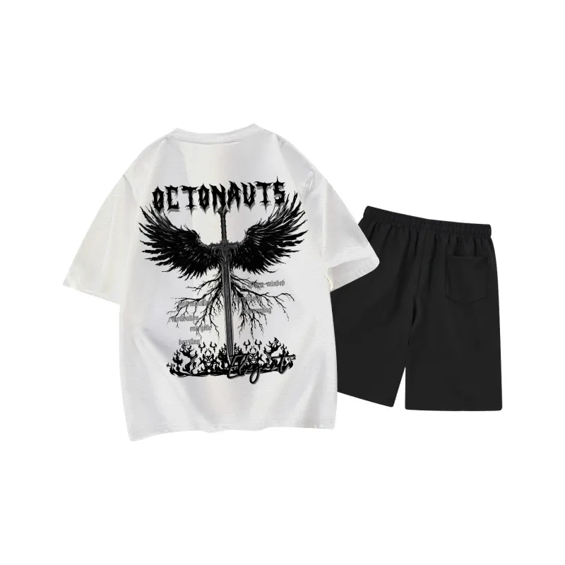 Small Columns Under The Sea Clothing Sets Unisex-18