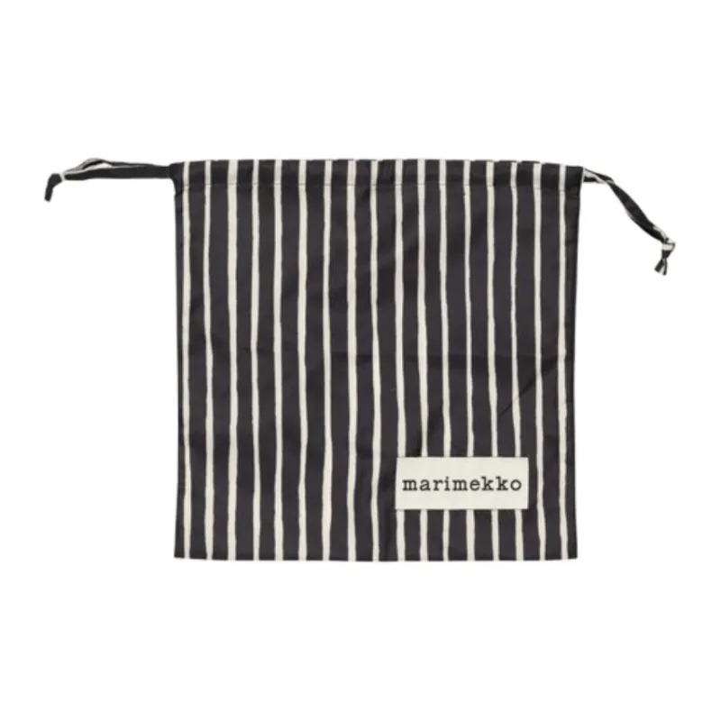 Marimekko Polyester Travel Storage Bag Unisex Black & White-0