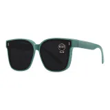 Green frame gray flakes (polarizers)