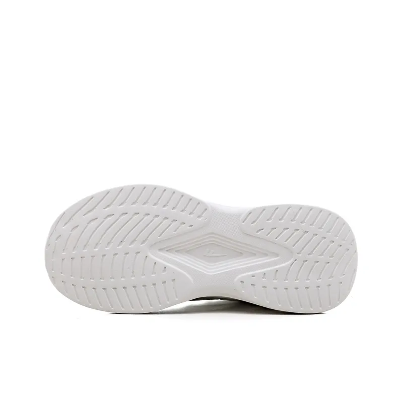 Warrior Breathable Lightweight Height Increasing Casual Shoes Unisex White Gray-4