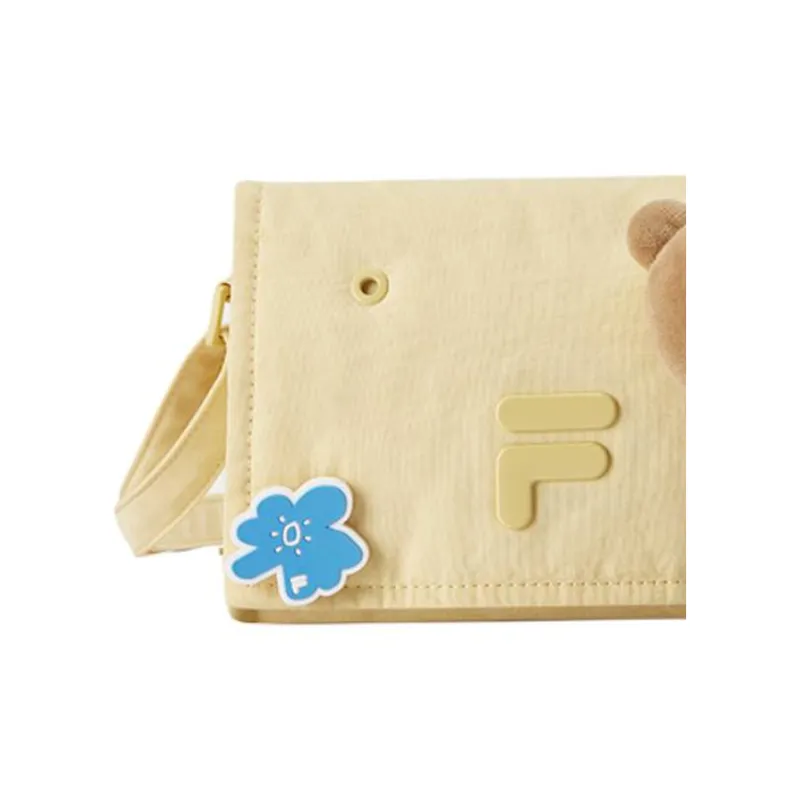 FILA FUSION Fabric Shoulder Bag, Crossbody Bag Women's Pai Banana Yellow-3