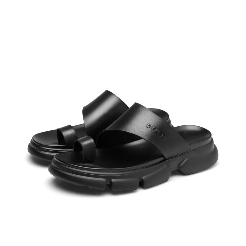 D FUSE SCANDINAVIA Slip Resistant Slide Slippers Men's Black-2