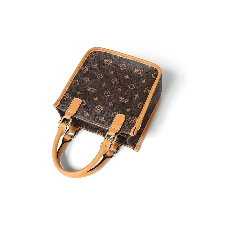 Teenmix PVC Crossbody Bag Small Square Bag Shoulder Bag Handbag Regular Women's Coffee/Ecru/Sky Blue-5