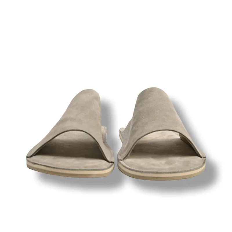Brounvanm Rubber Sole Slide Slippers Men's Gray-5
