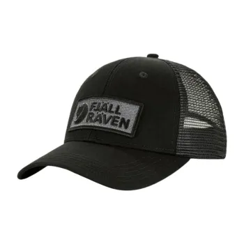 Fjallraven Organic Cotton Baseball Caps Unisex Black