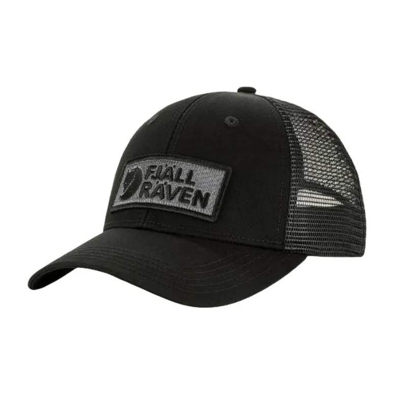 Fjallraven Organic Cotton Baseball Caps Unisex Black-0