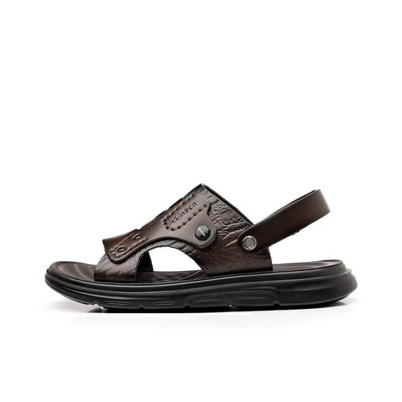 Mulinsen Beach Sandals Men Black-0