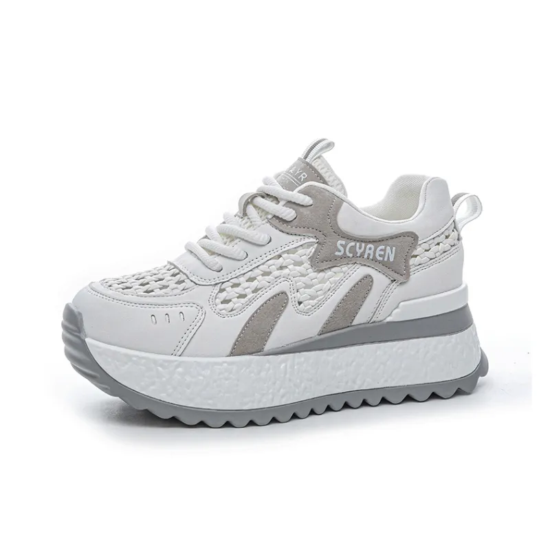 The Mystery Of Glamour Breathable Height Increase Low Top Casual Shoes Women's-12