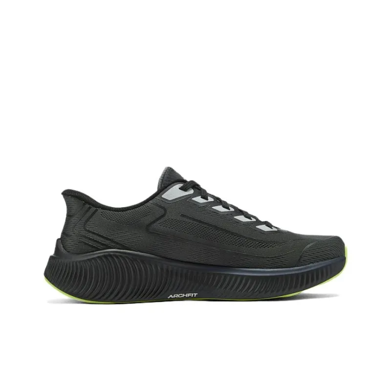 Skechers Slip ins Anti Slip Wear Resistant Low Top Running Shoes Men's Black-1