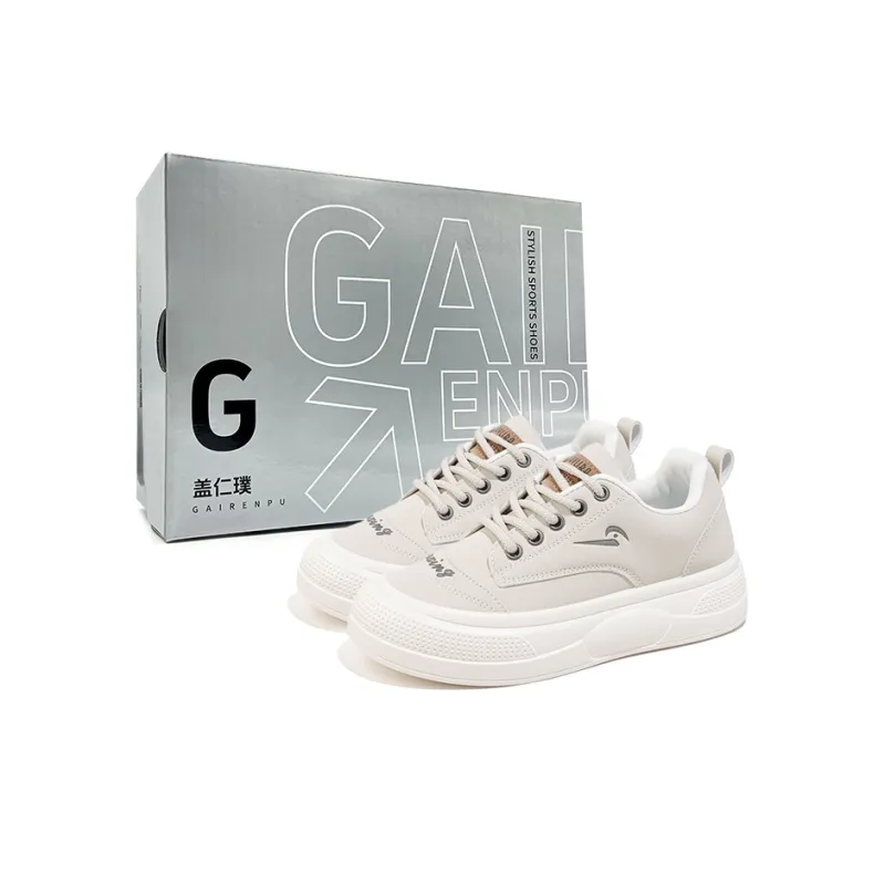 Gai Renpu Anti Slip And Wear Resistant Height Increasing Low Top Skateboard Shoes Women's-0
