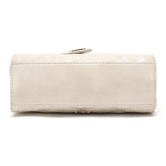 BETTINA VIVIAN PU Crossbody Handbag Regular Women's Beige Apricot-5
