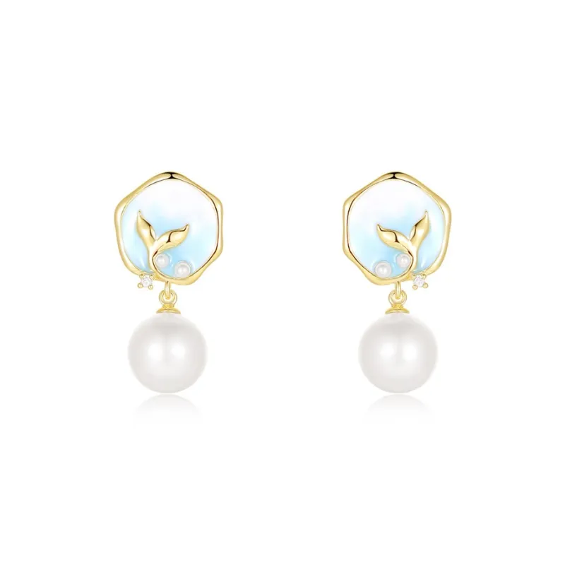 DODOGOGO S925 Silver Stud Earrings Women's-0