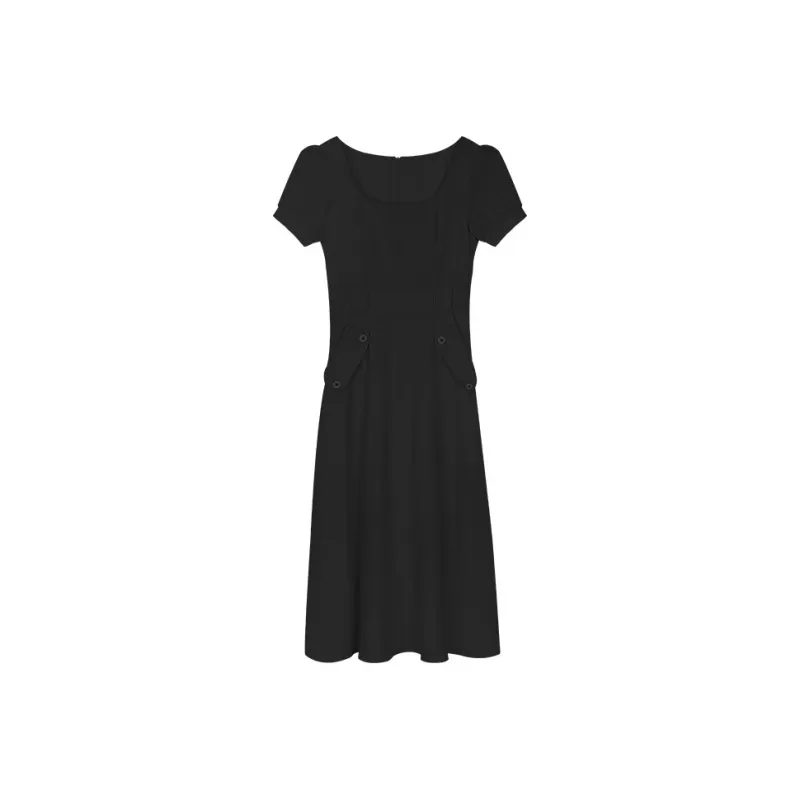 Mu Xiao Xin Short Sleeved Dress Women's-11
