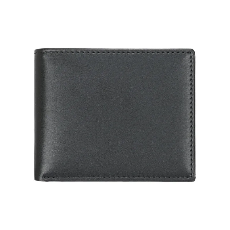 Yalu Cow Leather Wallet Regular Men's Black/Brown/Coffee-0