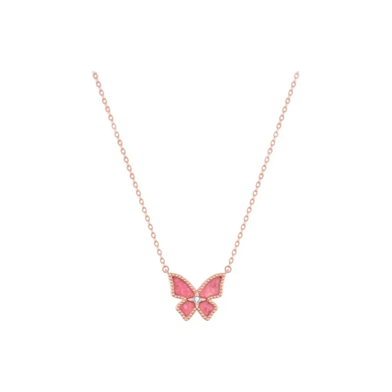GRACE GIRL 925 Sterling Silver, Cultured Diamond Necklaces Women's-0