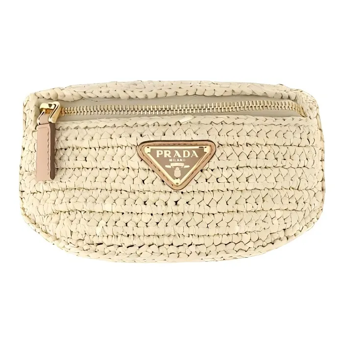 PRADA Viscose Wallet Women's Beige-0