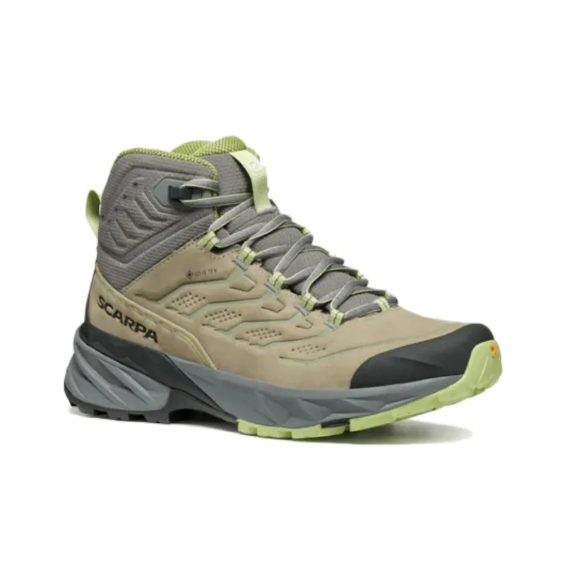 SCARPA Anti Slip Wear Resistant Mid Top Casual Trail Running Shoes Women's Light Umber-1