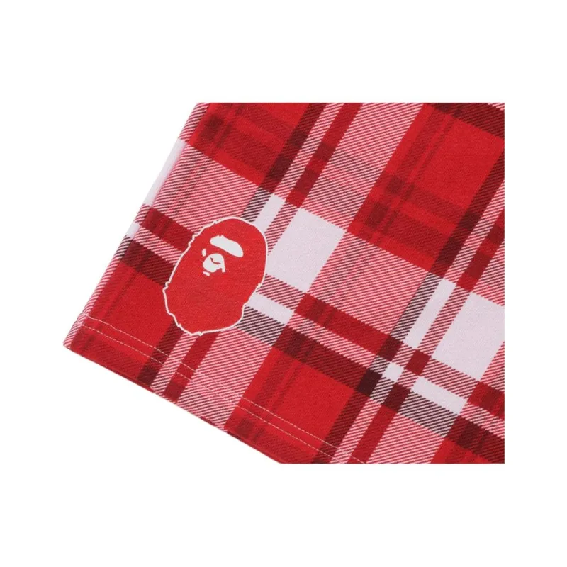 Bape Check Gift Sweat Shorts-4