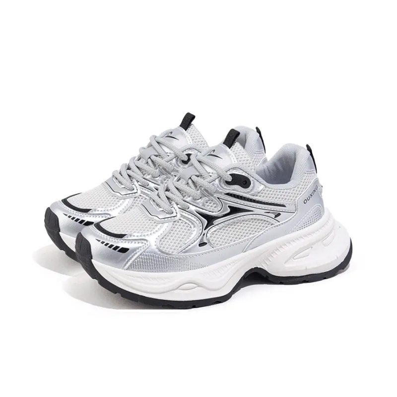 Gai Renpu Anti Slip And Wear Resistant Height Increasing Low Top Chunky Sneakers Women's-6